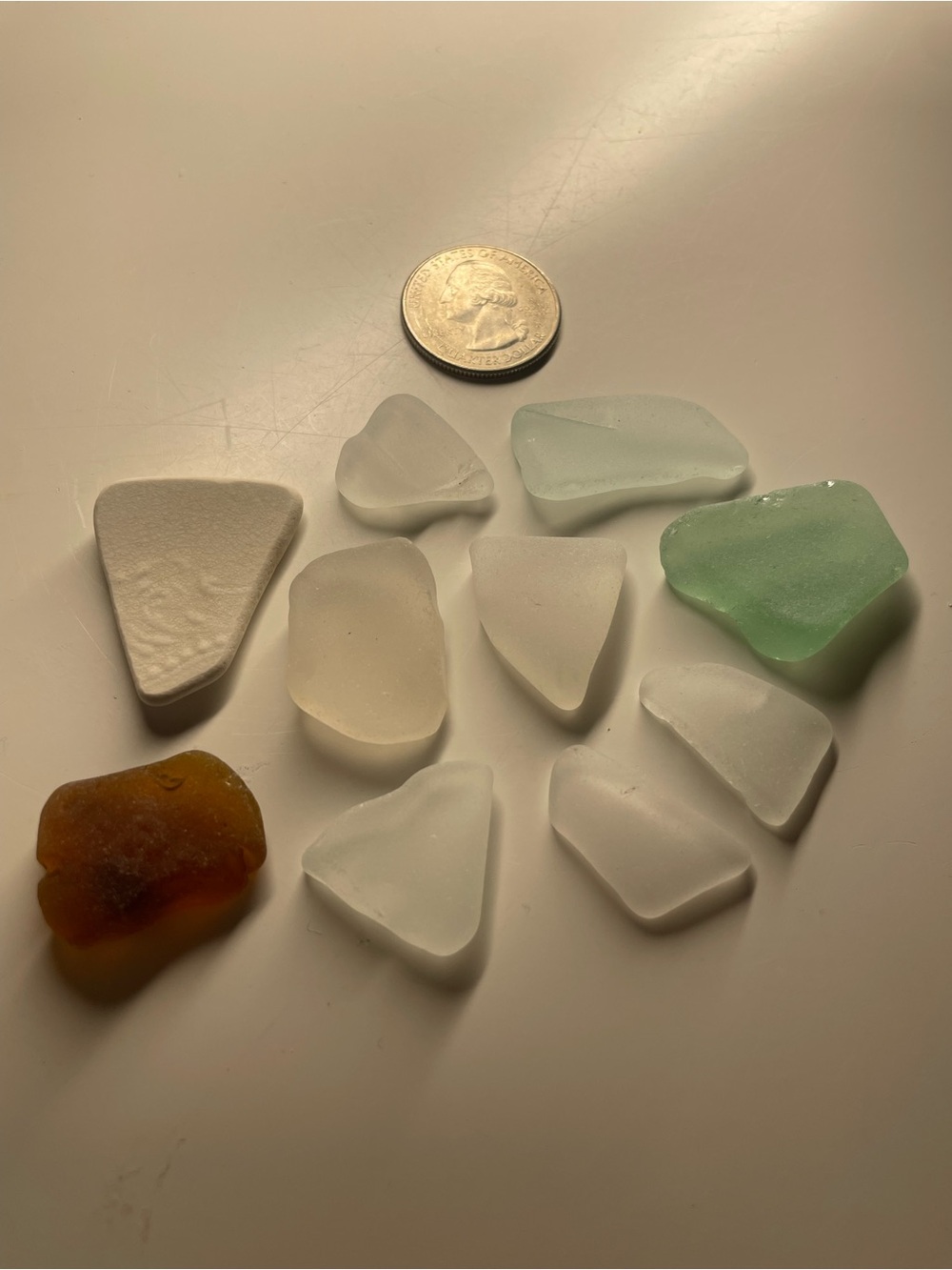 Rare Sea Glass Lot White Aqua Green Amber Large Jewelry Craft Beach Decor